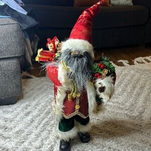Ashland Christmas Collectible Santa Black African American Santa Figure 18” NWT